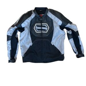 Shift Moto Motorcycle Jacket Full Zipper W/pads Black & Gray Men’s size XL